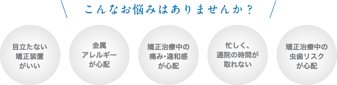 こんなお悩みはありませんか？